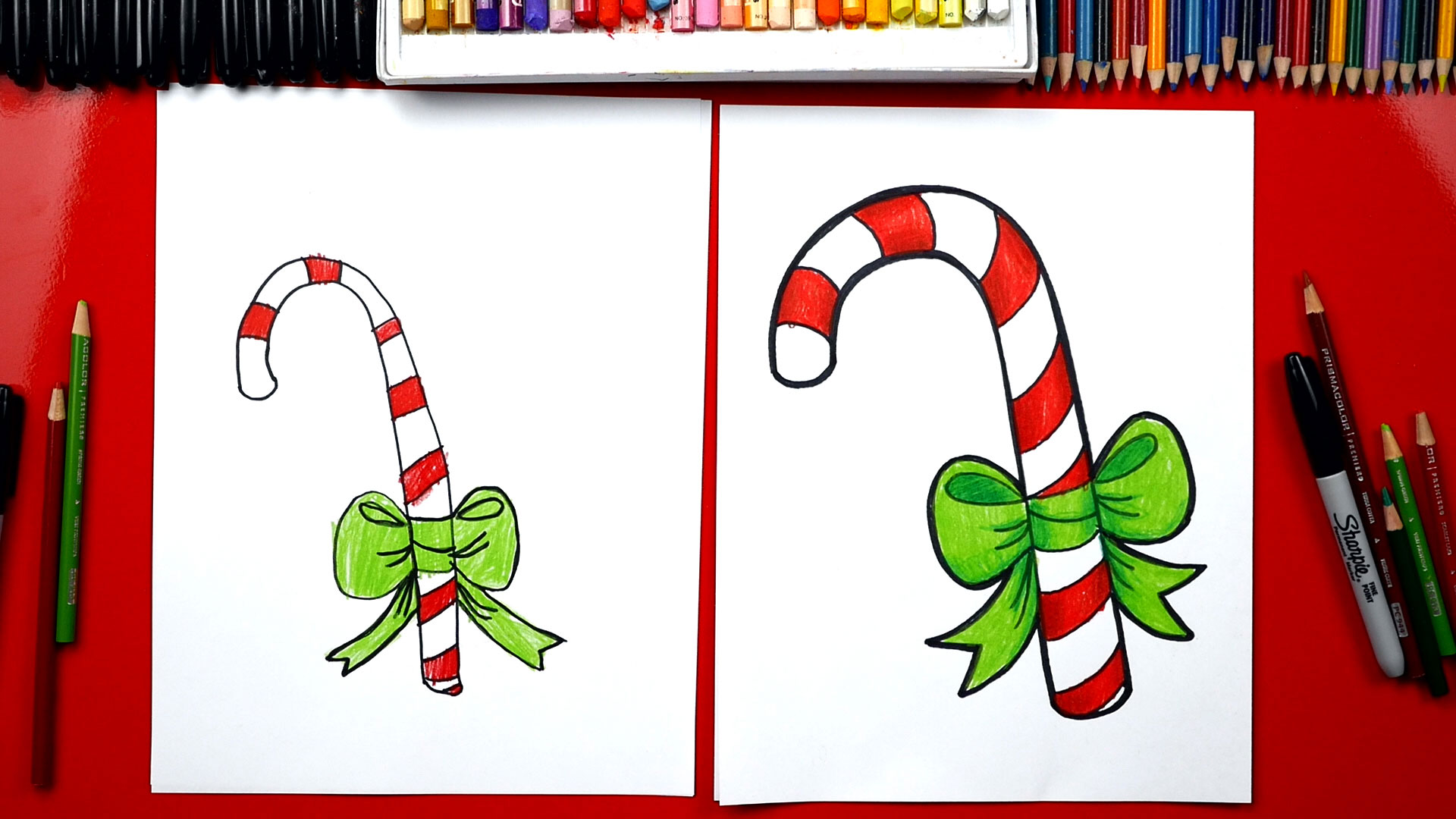 1920x1080 how to draw a candy cane - Candy Cane Drawing