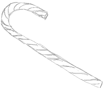 350x303 how to draw candy canes with bows for christmas drawing lesson - Candy Cane Drawing