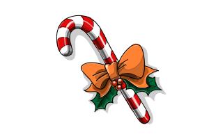 300x200 tutorial candy cane drawing - Candy Cane Drawing
