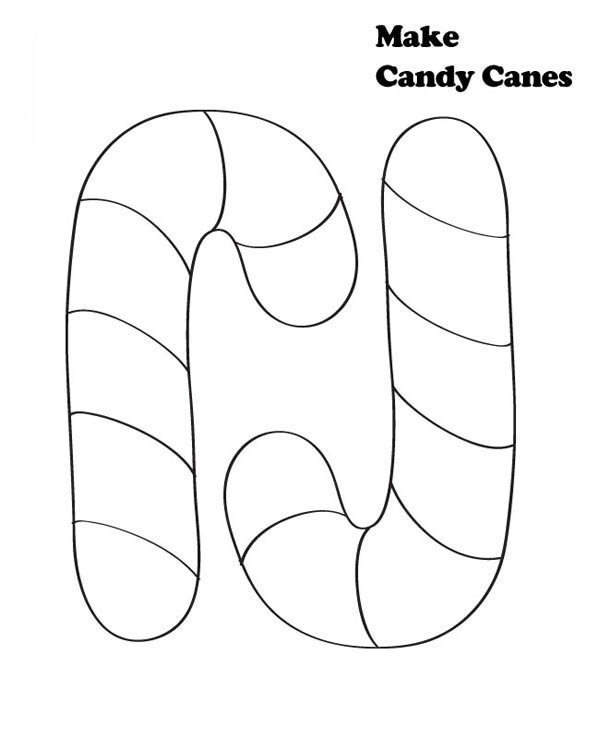 600x738 candy cane coloring pages line drawing - Candy Cane Line Drawing