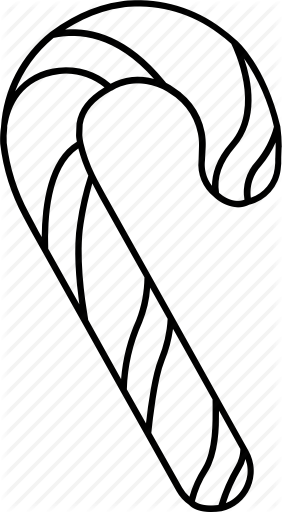 282x512 candy cane, christmas, confectionery, peppermint stick, santa - Candy Cane Line Drawing
