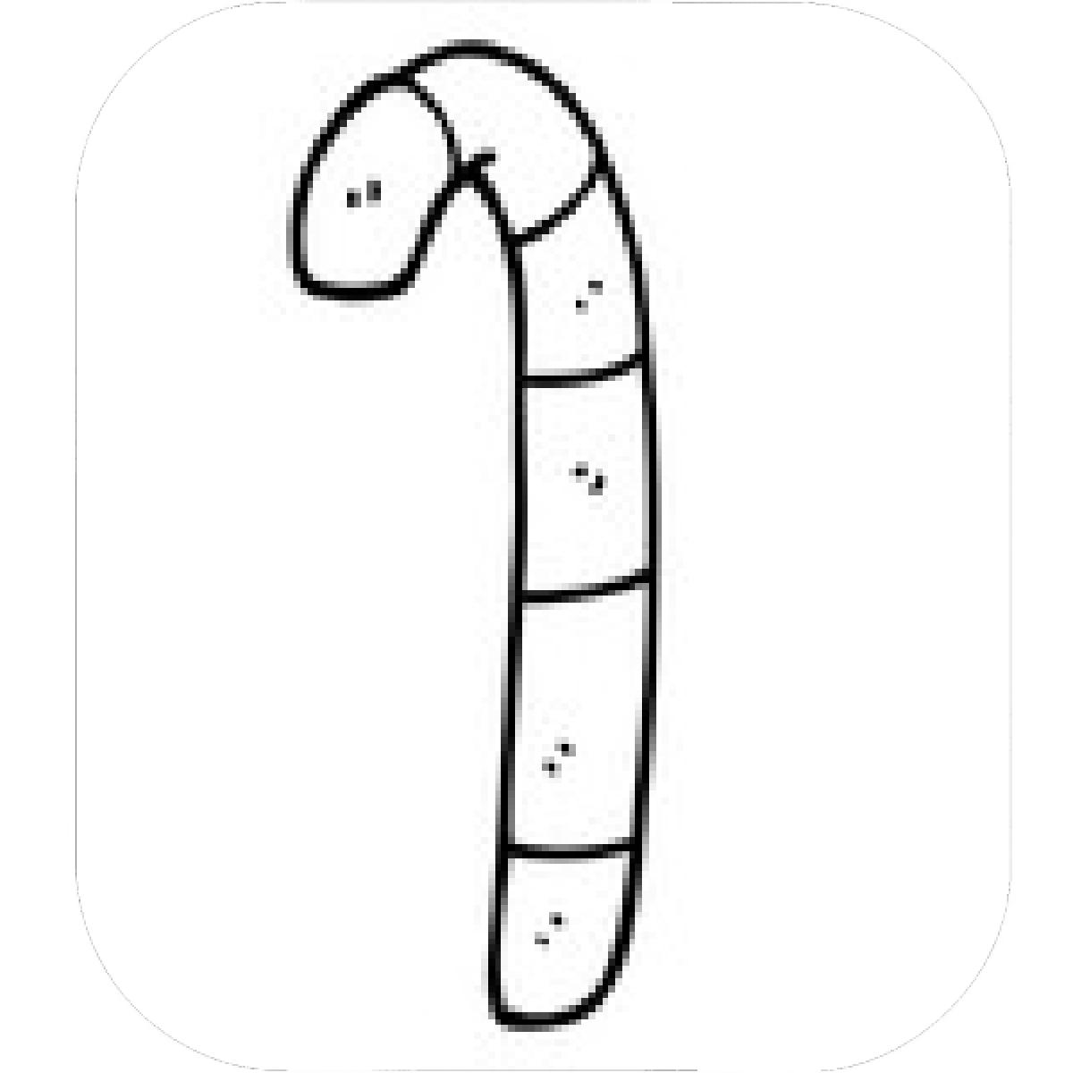 1200x1200 Designs Mein Mousepad Design Mousepad Selbst Designen - Candy Cane Line Drawing