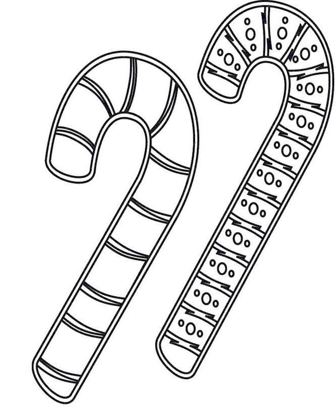 667x820 candy cane coloring pages easy line drawing - Candy Cane Line Drawing