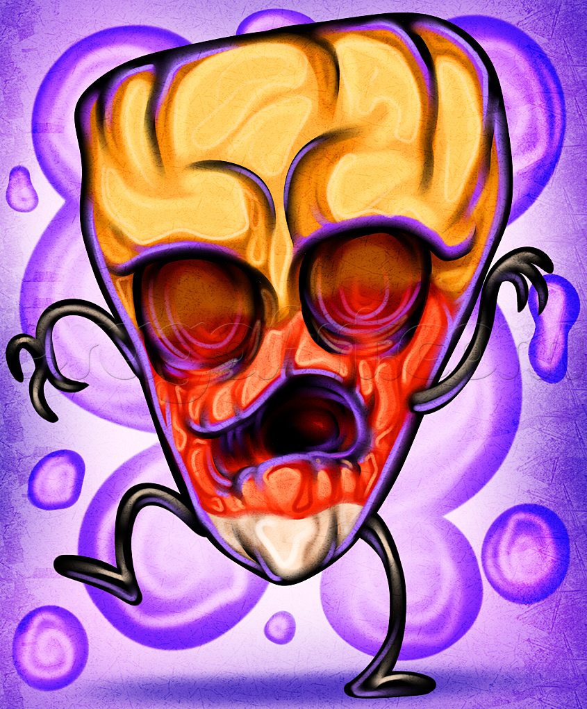 845x1021 how to draw candy corn zombie, step - Candy Corn Drawing