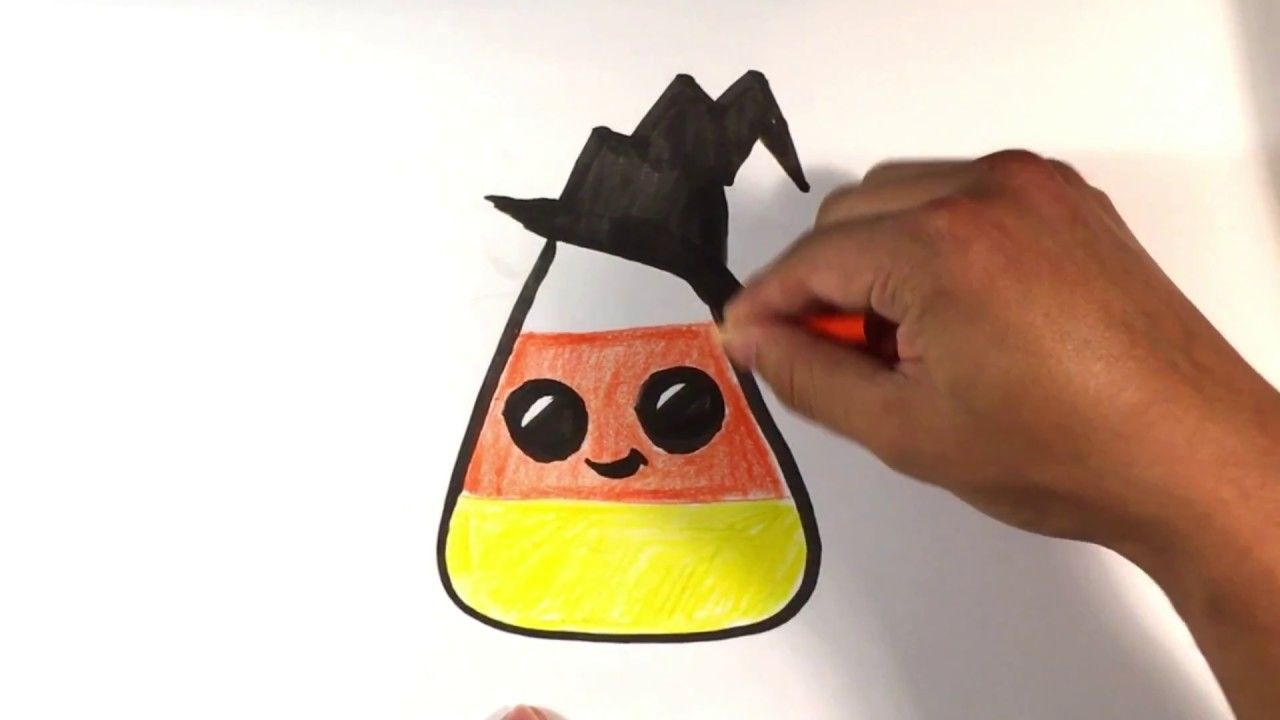 1280x720 how to draw cute candy corn - Candy Corn Drawing