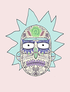 228x300 Sugar Skull Drawings Fine Art America - Candy Skull Drawing