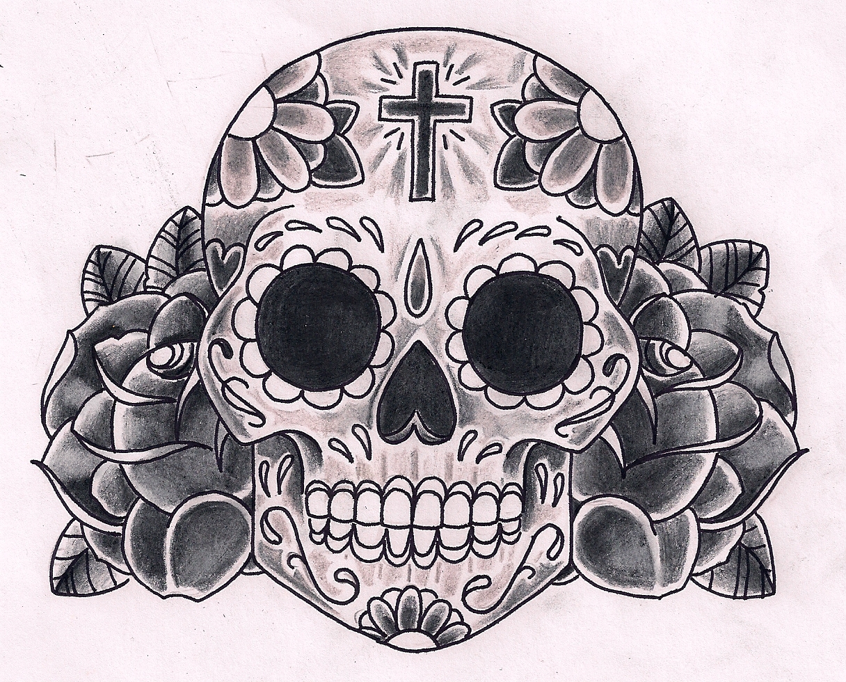Sugar Skull Tattoo Designs Tumblr - Candy Skull Drawing. 