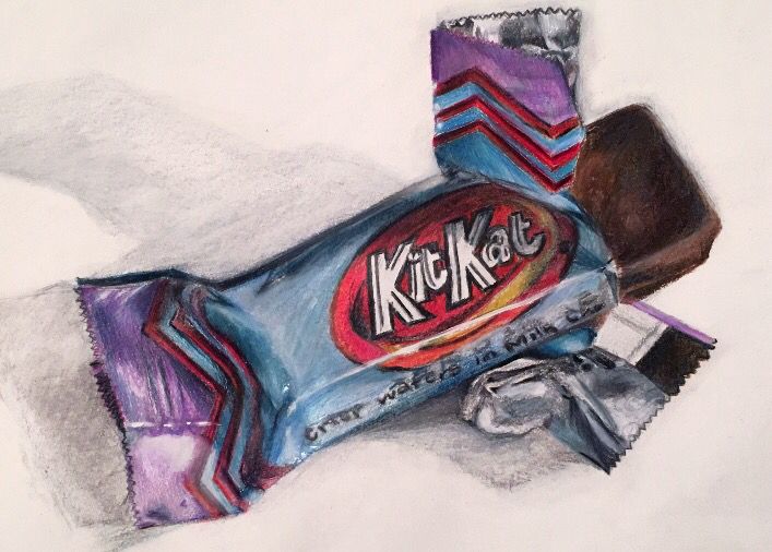 707x506 Candy Wrapper Art Colored Pencil Drawing Art Lessons Pencil - Candy Wrapper Drawing