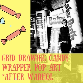 350x350 Grid Drawing Candy Wrappers, After Warhol W Wrappers Rubric - Candy Wrapper Drawing