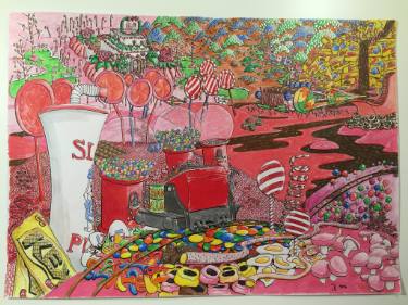 375x281 candyland drawing - Candyland Drawing