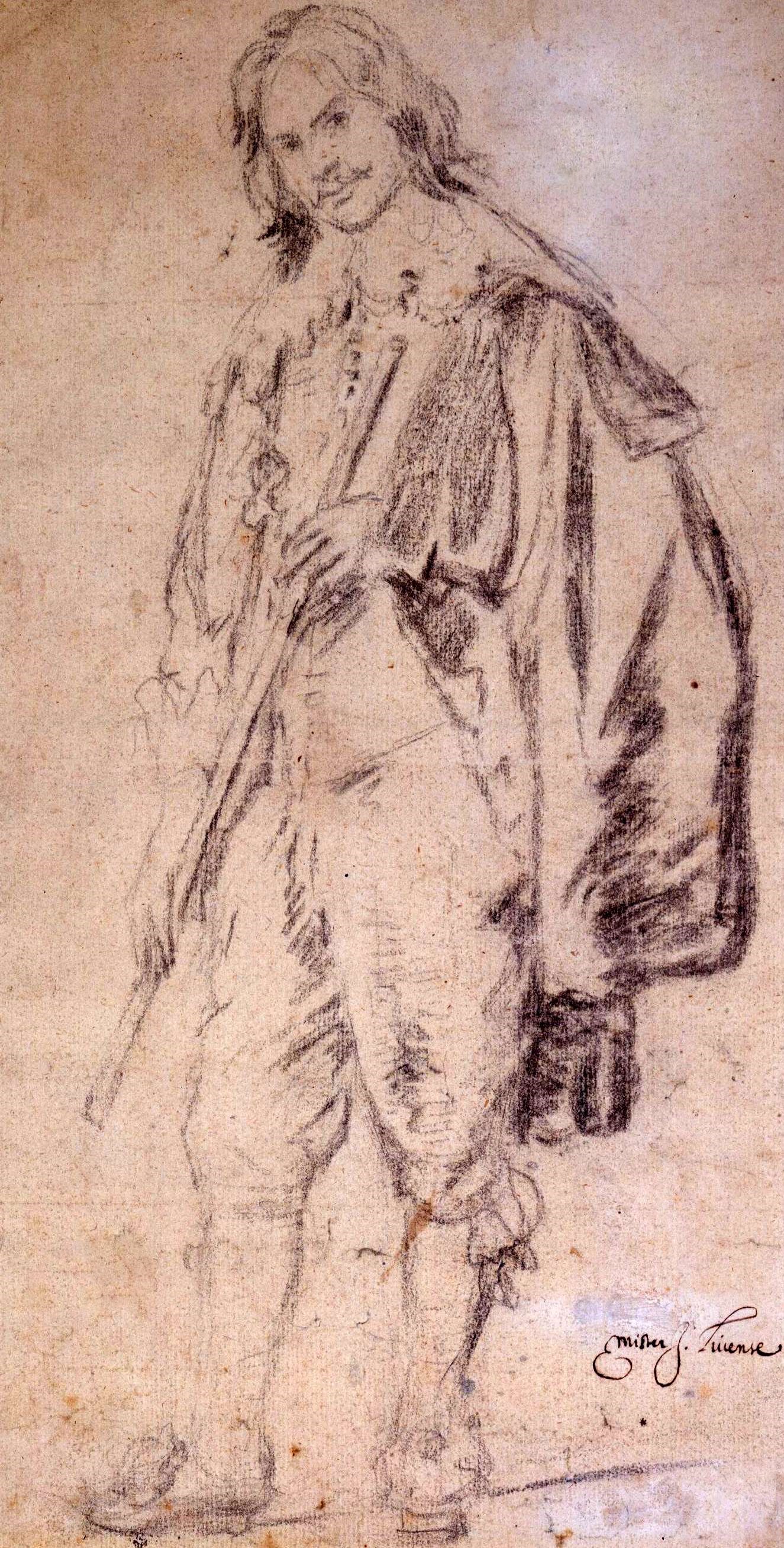 1325x2615 jan lievens standing man with a cane day faber master - Cane Drawings