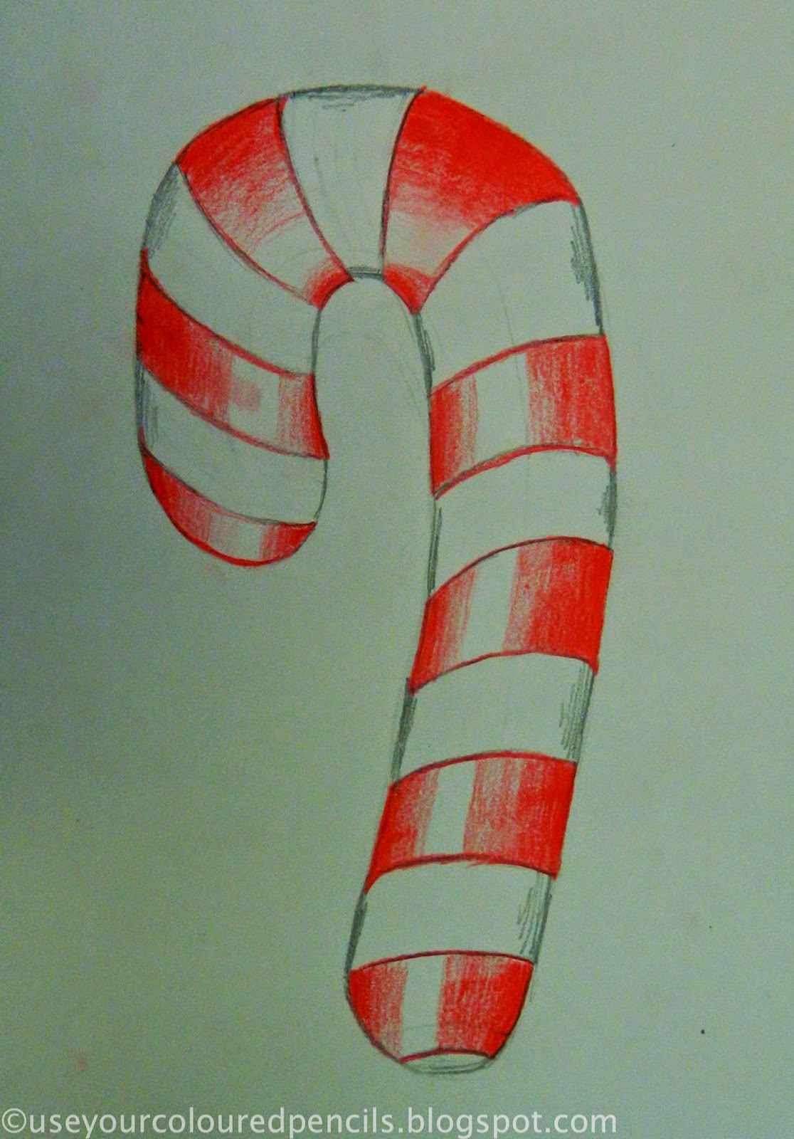 1116x1600 Use Your Coloured Pencils Candy Cane Drawings - Cane Drawings
