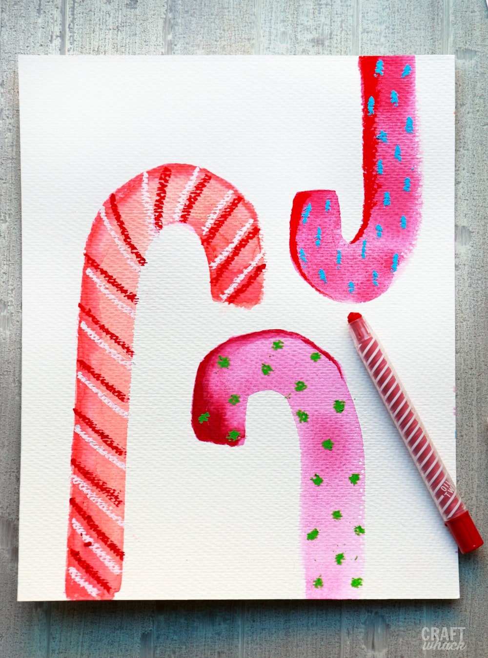 1000x1347 candy cane drawings craftwhack - Cane Drawings