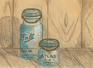 300x220 canning jar drawings fine art america - Canning Jar Drawing