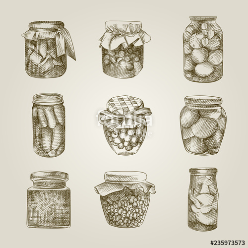 Canning Jar Drawing at Explore collection of