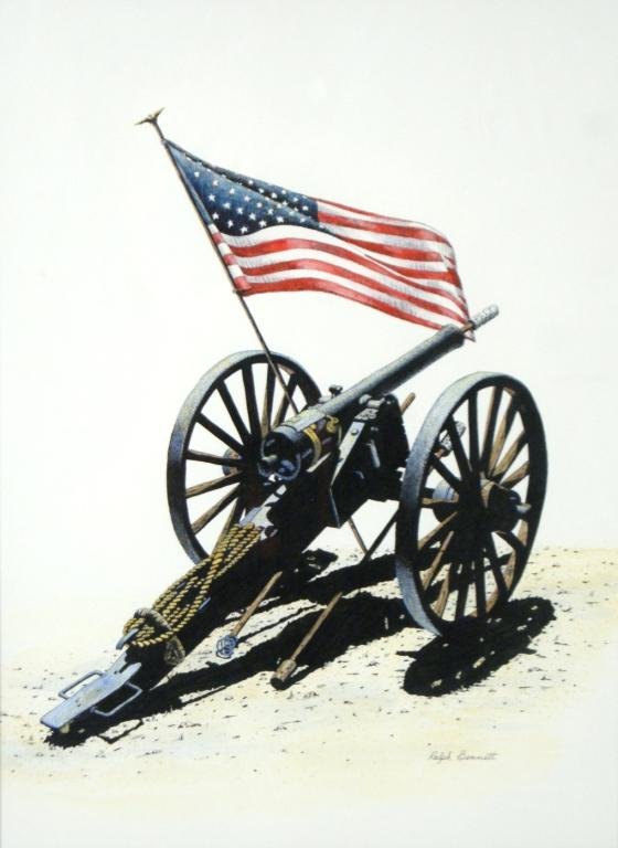 560x768 ralph bennett civil war cannon pen ink drawing - Cannon Drawing