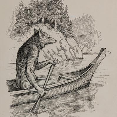 397x397 glenbow gt exhibitions gt romancing the canoe - Canoe Drawing