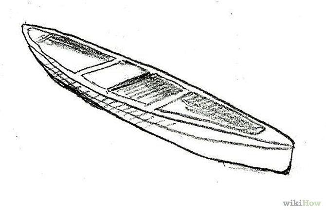 670x437 welcome bags drawings - Canoe Drawing