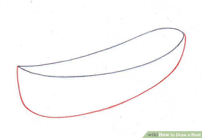 648x442 ways to draw a boat - Canoe Drawing