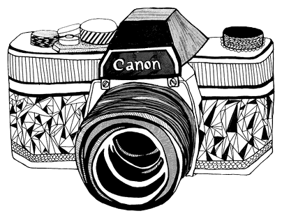 Canon Camera Drawing at PaintingValley com Explore collection of