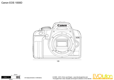 400x283 canon eos vector drawing - Canon Drawing