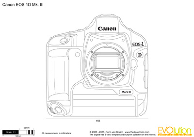 400x283 canon eos mk iii vector drawing - Canon Drawing