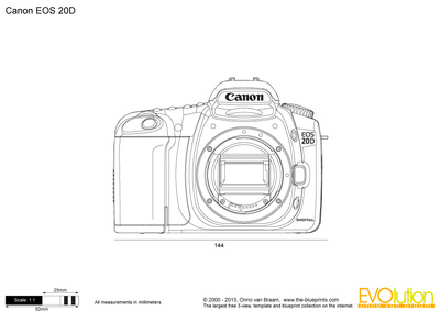 400x283 canon eos vector drawing - Canon Drawing