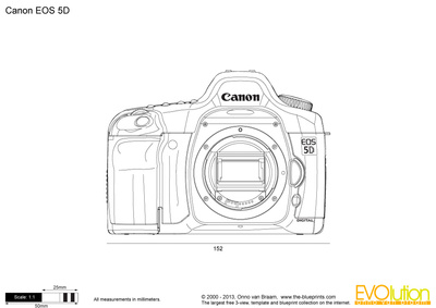 400x283 canon eos vector drawing - Canon Drawing