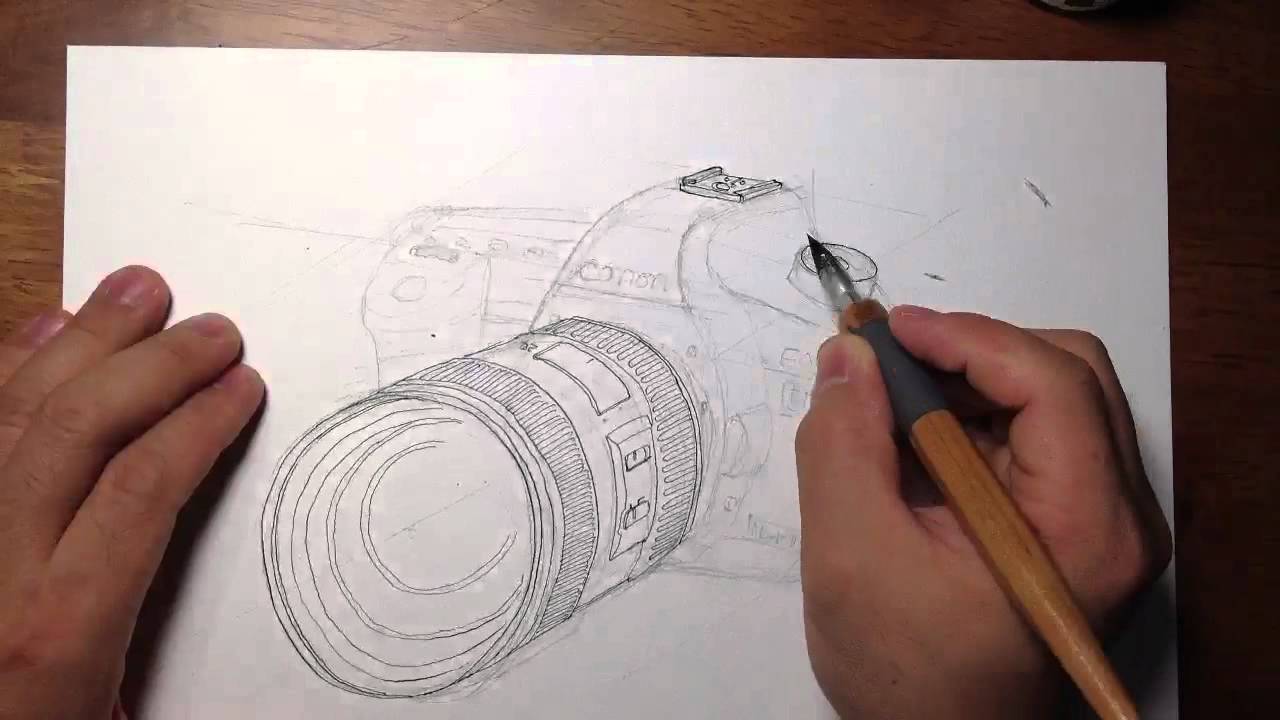 1280x720 canon eos pen drawing - Canon Drawing