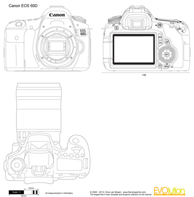 400x405 canon eos vector drawing - Canon Drawing