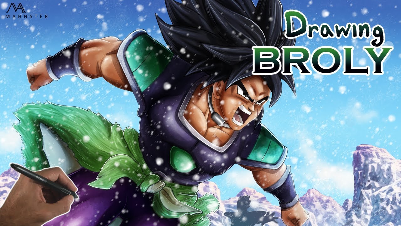 1280x720 drawing broly! new design canon! - Canon Drawing
