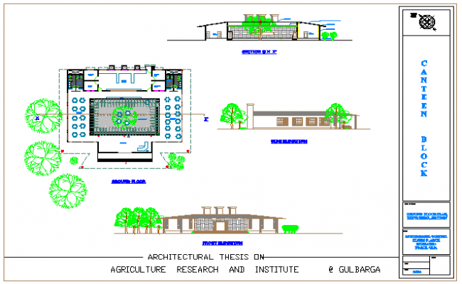 650x400 Canteen Design Drawing - Canteen Drawing