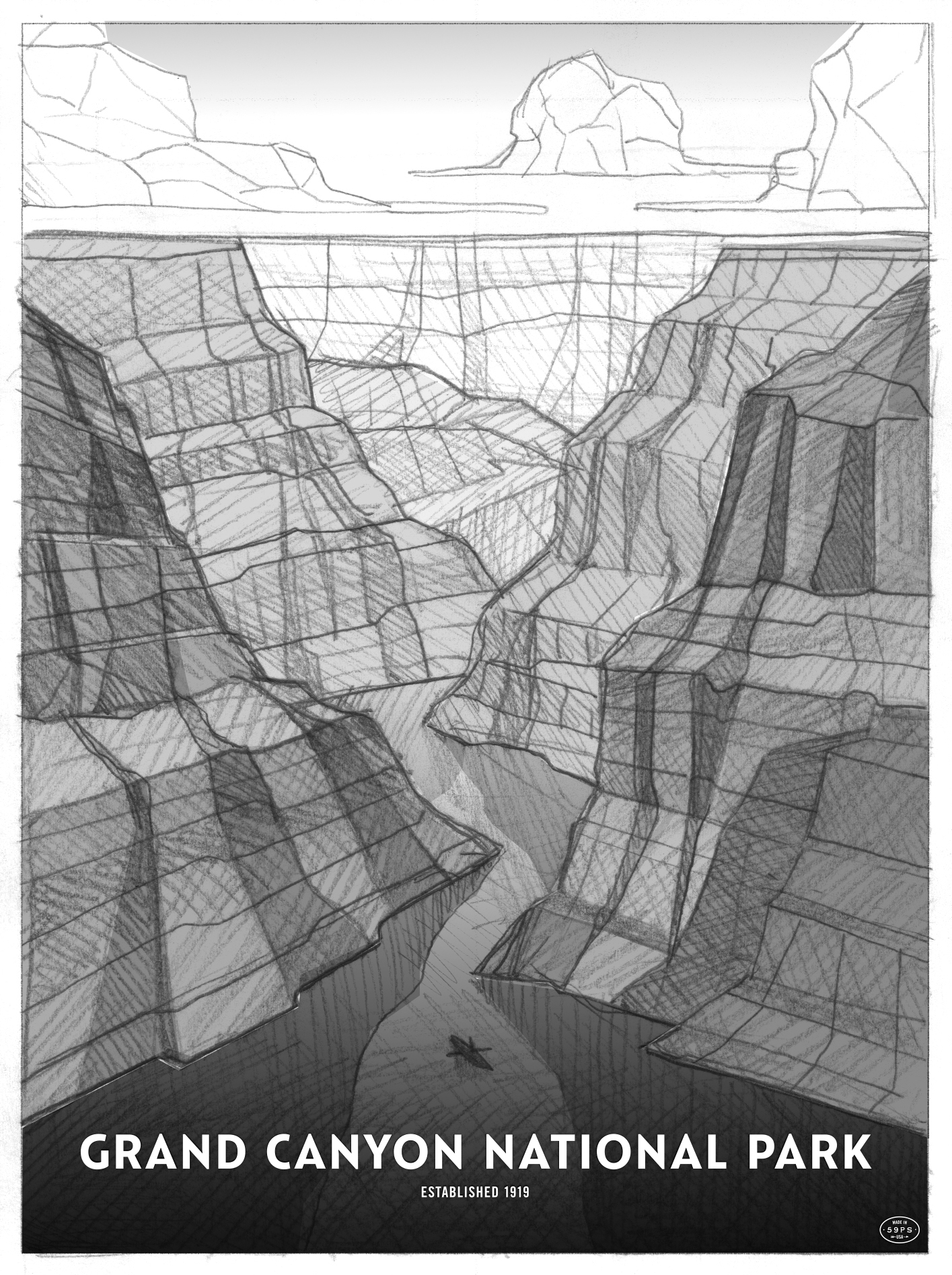 1415x1894 Rd Drawing Canyon For Free Download - Canyon Drawing