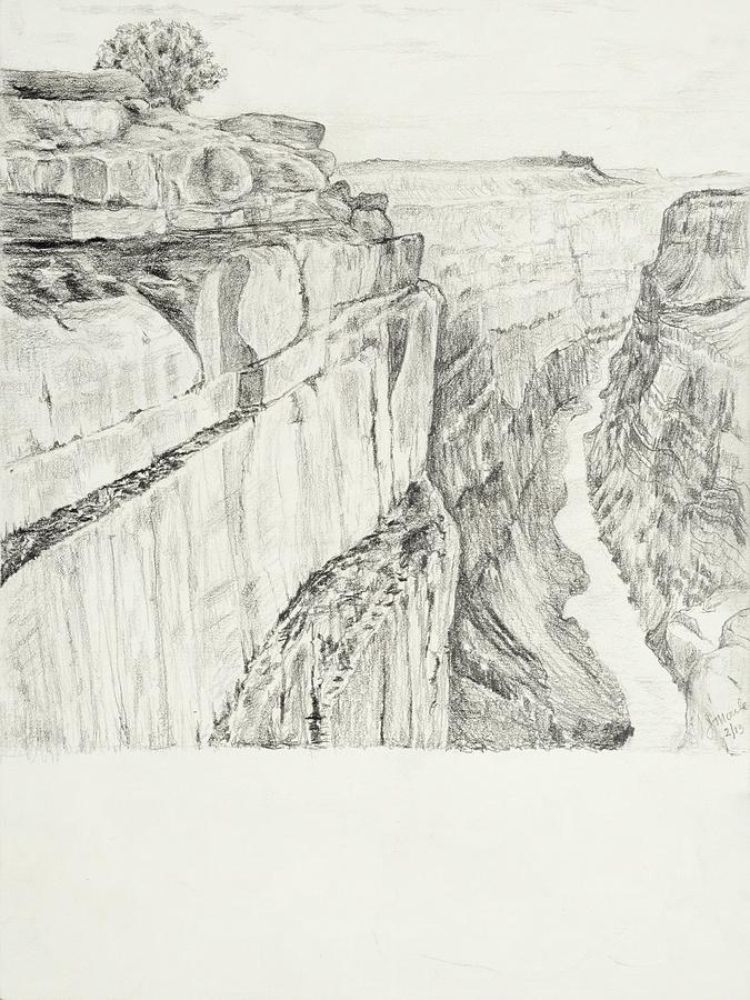 675x900 Grand Canyon Drawing - Canyon Drawing