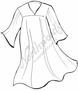 256x300 sketch graduation gown - Cap And Gown Drawing