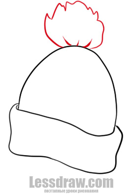 260x394 How To Draw A Winter Hat Lessdraw - Cap Drawing Images