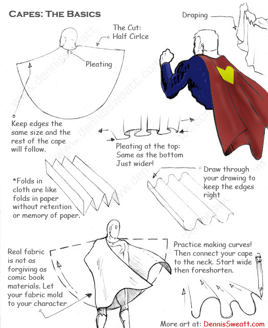 524x640 dennis m sweatt comic book creations and design! five tips how - Cape Drawing