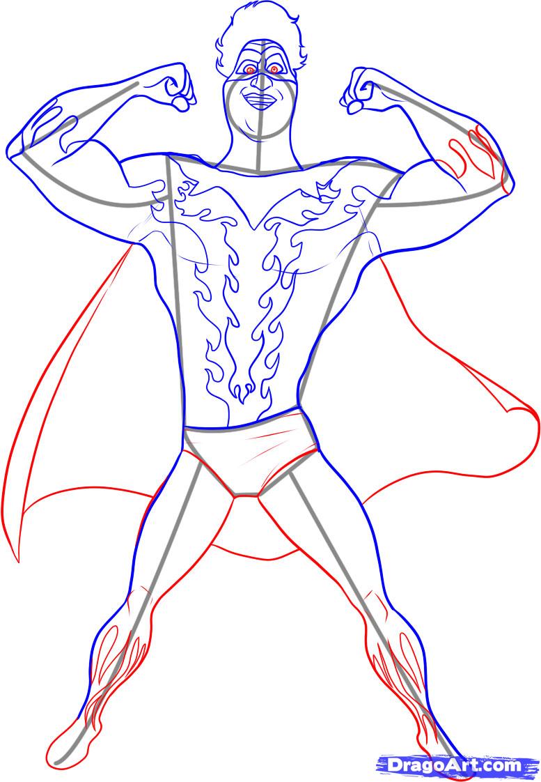 777x1122 How To Draw Tighten, Step - Cape Drawing