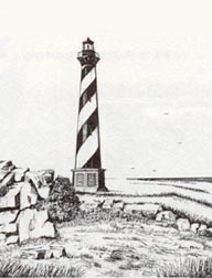 192x252 Cape Hatteras - Cape Hatteras Lighthouse Drawing