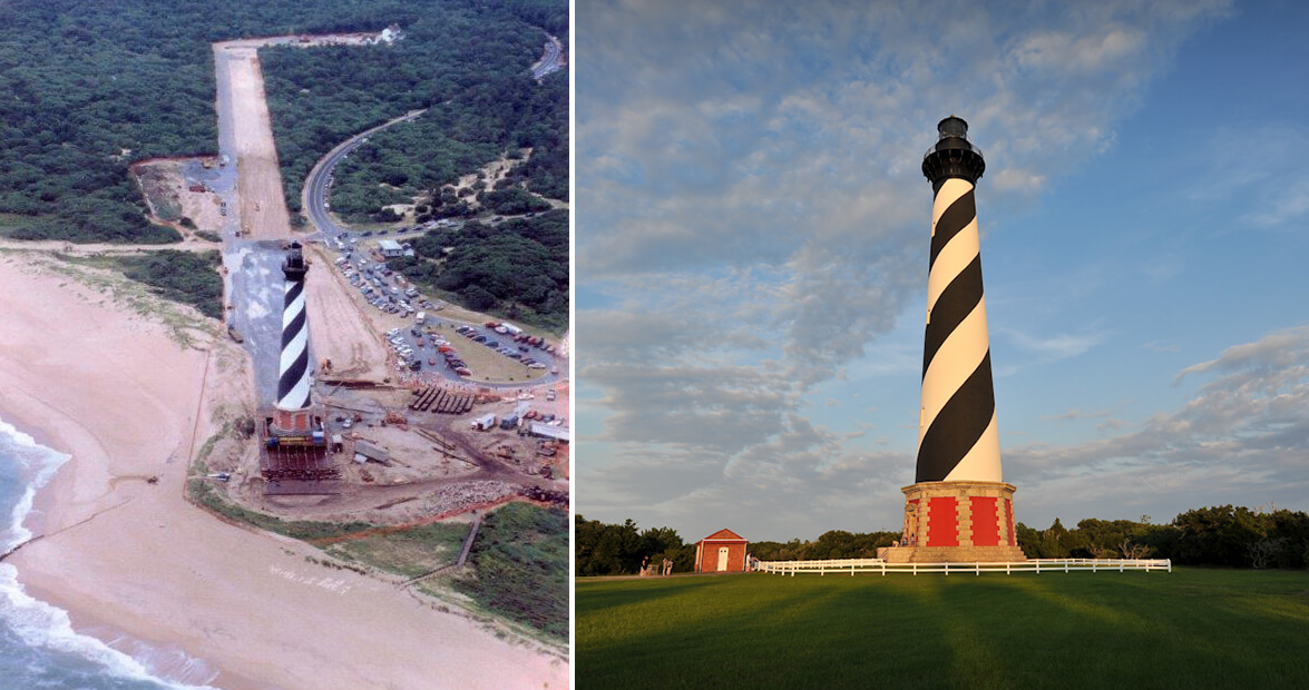 1175x620 How The Cape Hatteras Lighthouse Was Moved Our State Magazine - Cape Hatteras Lighthouse Drawing