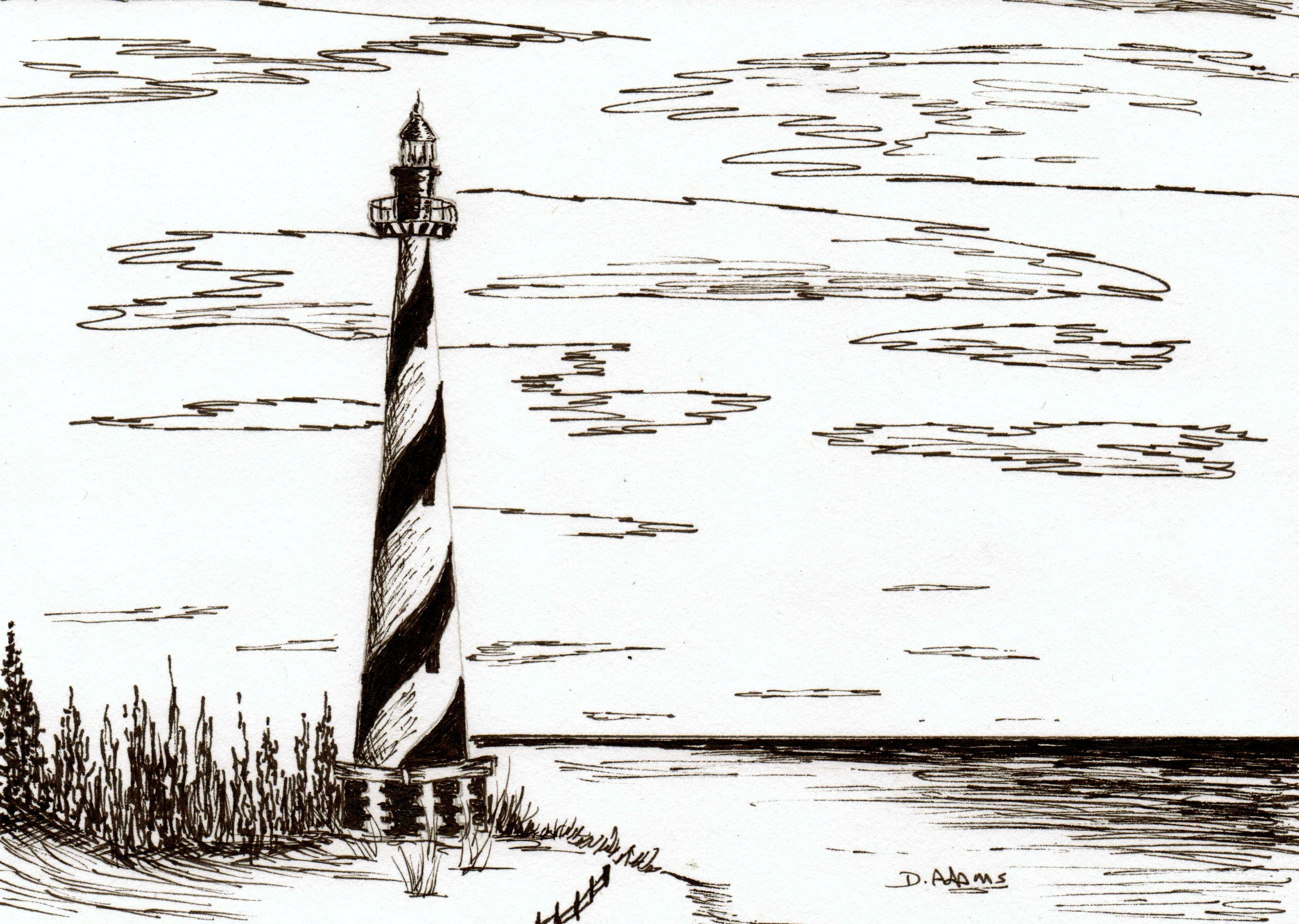 4121x2932 cape hatteras lighthouse debbie adams foundmyself - Cape Hatteras Lighthouse Drawing