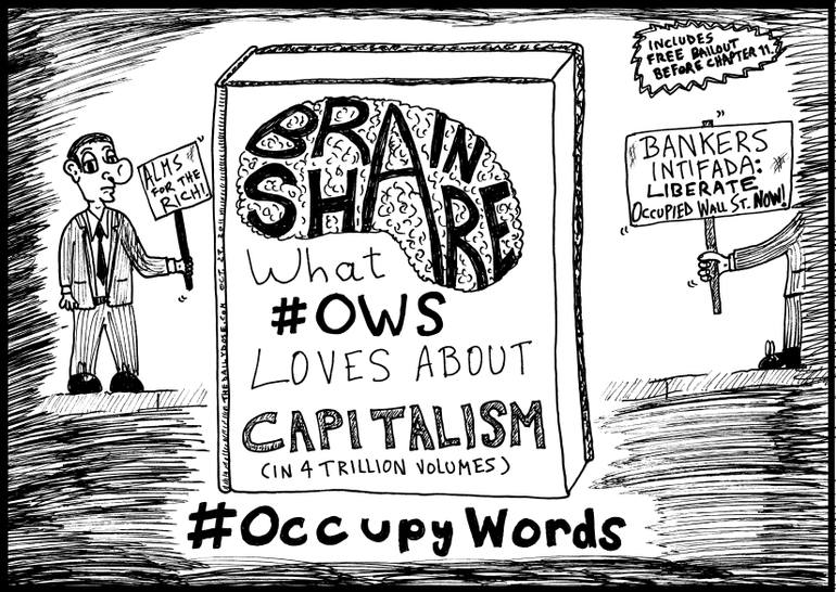 770x546 Funny Book Title Cartoon - Capitalism Drawing