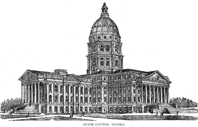 791x510 A Pen And Ink Drawing Of The State Capitol Building In Topeka - Capitol Building Drawing