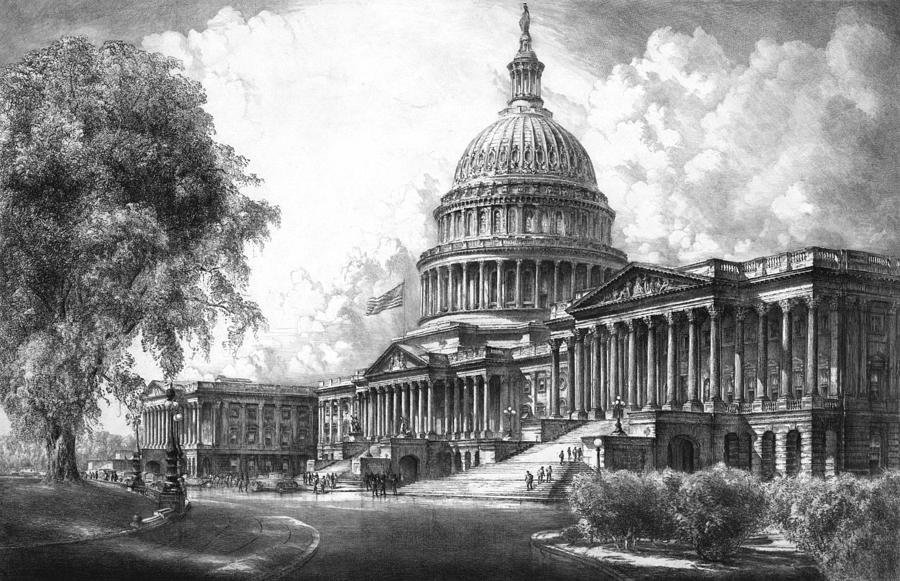 900x581 United States Capitol Building Drawing - Capitol Building Drawing