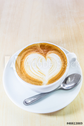 334x500 cappuccino coffee with heart drawing in white cup - Cappuccino Drawing