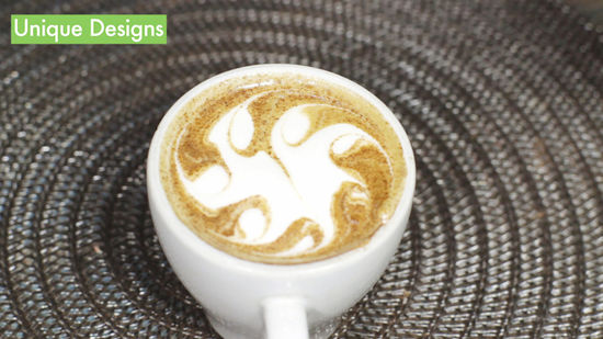 550x309 how to make latte art - Cappuccino Drawing