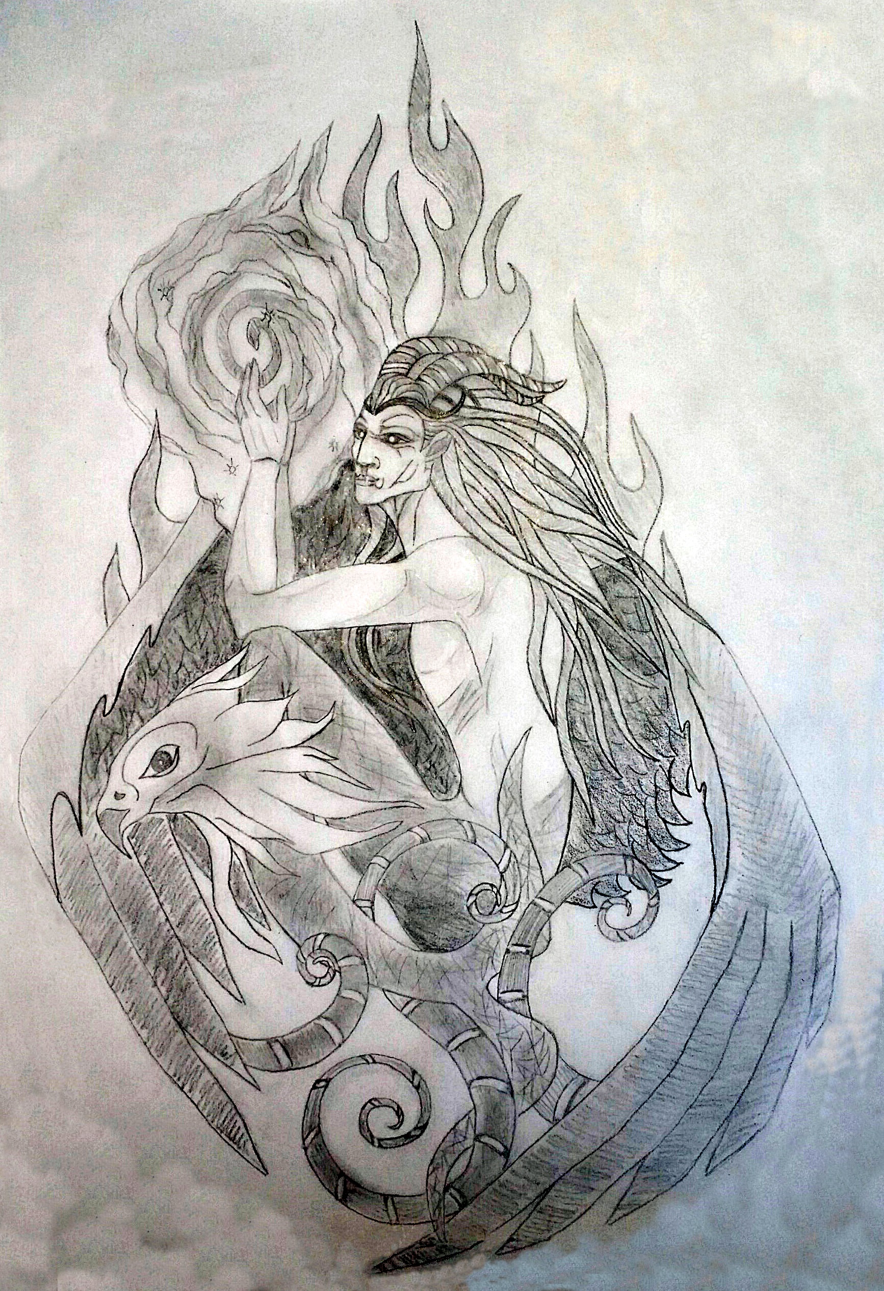 1734x2533 capricorn a sacred tattoo design for self reinvention - Capricorn Drawings