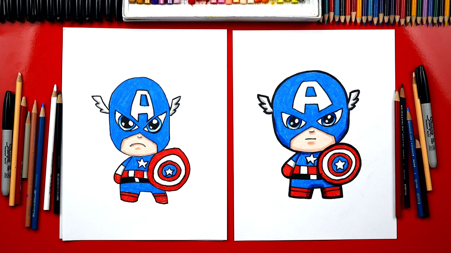 1920x1080 how to draw captain america - Captain America Cartoon Drawing