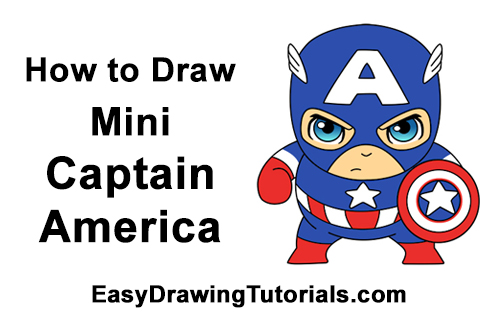 500x315 how to draw captain america - Captain America Cartoon Drawing