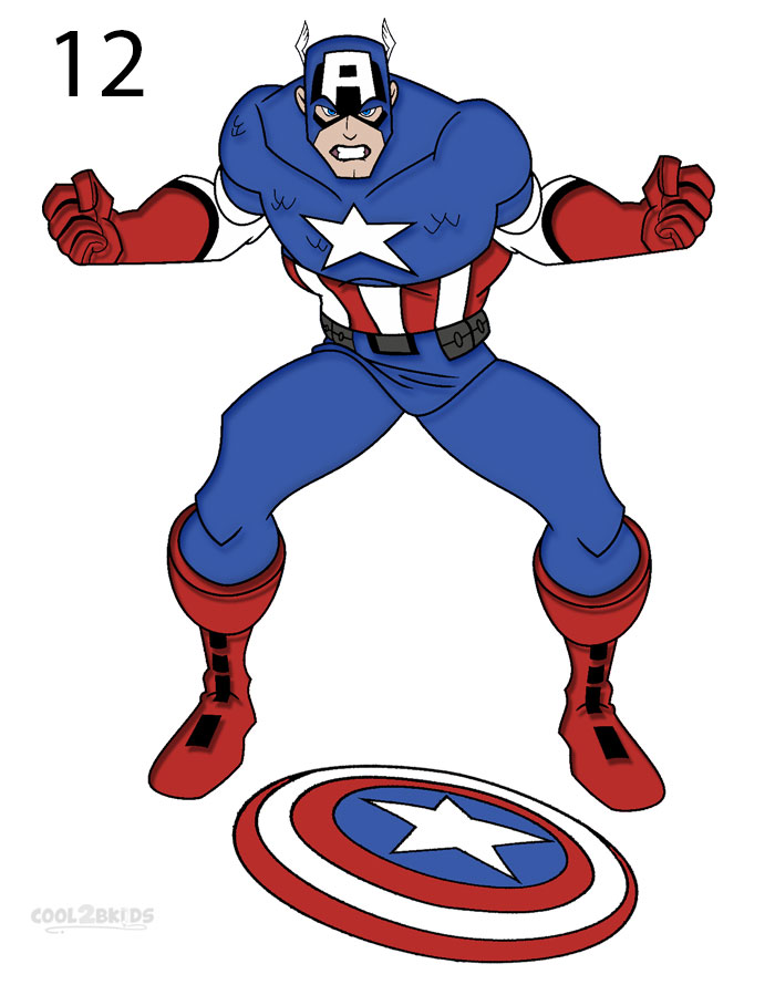 700x890 how to draw captain america - Captain America Cartoon Drawing
